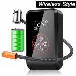 Uus 3600 mAh miniauto &otilde;hukompressor juhtmevaba / juhtmega rehvipumba pump, mis on laetav mootorratta jalgrattapaadi AUTO rehvipallide jaoks Wireless