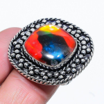 Natural Dicorich Glass Gemstone 925 Sterling Silver Gift Ring Size 10 u1k94
