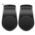 2 tk Magnetiline autotelefoni hoidik &otilde;huventilaatori kinnitusklamber, 360 kraadi p&ouml;&ouml;ratav universaalne alumiiniumsulamist auto mobiiltelefoni tugiklamber Telefoni tarvikud must