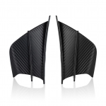 Universaalne mootorratta k&uuml;lgtiib s&uuml;sinikkiust hele must k&uuml;lgpaneel tiibade kaitse tiibade k&uuml;lg must