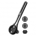 V&auml;ljas eesmine rattakinnitus alumiiniumsulamist kronstein koos vahetatava rattaarvuti alusega, reguleeritav, integreeritud v&auml;limine eesmine jalgrattakinnitus Garmin Edge'i jaoks