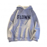 Unisex s&uuml;gis-kevadkapuuts Kirjatr&uuml;kiga kapuutsiga pikkade varrukatega elastne mansett suur tasku keskmise pikkusega &uuml;hev&auml;rviline igap&auml;evaseks kandmiseks vabaaja paari topp XL hall