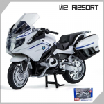 1/12 BMW R1250 RT Sulamist V&otilde;idus&otilde;idu Mootorratta Mudel K&otilde;rge Simulatsiooniga Valatud Metallist Matka T&auml;navamootorratta Mudel Laste M&auml;nguasi Kingitus valge