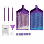 2 suurt teemantjoonistusalust pluss teemantkunstiga joonistust&ouml;&ouml;riistade komplekt, teemantjoonistust&ouml;&ouml;riistade hoiualuse kast