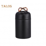 500ML Supi Termoskruus Isoleeritud Vaakum Toidupurk Lai Suu Kolb Lekkekindel Roostevaba Terasest L&otilde;unakarp Kokkupandava Lusika ja Kauss-kaanega Kooli jaoks 500ML must