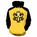 Anime One Piece 3D kapuutsiga dressipluusid Trafalgar Law Cosplay Pirates Of Heart &otilde;hukesed pulloverid kapuutsid Topid &uuml;ler&otilde;ivad mantel riietus S