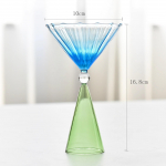 1 tk Creative Ice Cream Cup gradientv&auml;rviga Martini klaasist varrega kokteilitass &Scaron;ampanjaklaasist klaasn&otilde;ud Party Home Baari joogin&otilde;ud 1pcs