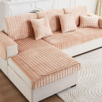 Pehmed diivanikatted Diivanipadi universaalne libisemiskindel Four Seasons talvediivani kate 70x120cm kaamel