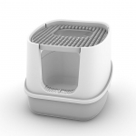 BCLL Cat liivakasti liivakast, t&auml;ielikult suletud pritsmevastane Kitty liivakasti tualettkast valge