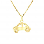 L&Eacute;A & ARTHUR - Pendentif Enfants Motif VOITURE - Or Jaune - Bijou Enfant