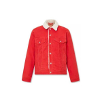 Levis FW23 Commuter Paks Pikkade Varrukate Jakk Puuvillane Naiste pealisr&otilde;ivas Punane 36137-0053 XS