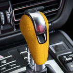 Suede Auto K&auml;igukangi Hoova Nupu Kate Kaitse Trimm Dekoratsioon Aksessuaarid Porsche Macan Panamera Boxter 718 jaoks kollane