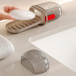 Kaasaskantav seebialus, suletud hoiukarp Veekindel reisimine Kodu Vannituba Seebikarp Telkimine Kaasaskantav hoiuseebikarp 1PCS