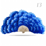 1 tk Kahepoolne pojengi lille kroonlehed k&auml;siventilaator 92cm pikk kokkupandav ventilaator avatav tantsuleenik tantsuklubi jaoks lavaesinemise rekvisiidid 1 Pcs right hand fan