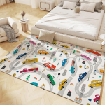 Laste m&auml;ngumatt Libisemiskindlad flanellvaibad lastetuppa Kodu Elutuba Magamistuba K&ouml;&ouml;k Vaip Masinaga pestav p&otilde;randamatt 160x230cm-63x91in