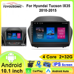 Autoraadio Hyundai Tucson 2 IX35 2010 - 2015 jaoks Traadita CarPlay Android Auto Intelligentsed S&uuml;steemid 2din WIFI DSP GPS BT 4 core 1GB+32GB carplay