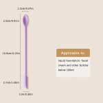 2-&uuml;hes silikoonist kaabitsakomplekt Kosmeetiline vedel jumestuskreem n&auml;okreem lusikas kraapiv n&auml;o mini kahepealised nahahooldusvahendid S