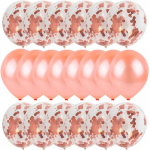 20pcs Gold Confetti Balloons Set Metallic Chrome ballon Birthday Party Wedding Decoration Anniversary Globos Baby Shower Balloon