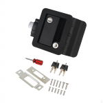 RV Paddle Entry Door Lock Latch with Deadbolt Keys Easy to Install Handle for