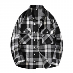8XL suure suurusega s&auml;rk s&uuml;gis/talv kevad/s&uuml;gis ruuduline s&auml;rk pikkade varrukatega meeste vabaaja lahtine retrokrae lahti 8XL