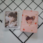 Koguge raamatu ID hoidik fotokaardi hoidja Kpop kaardi k&ouml;itja fotoalbumi nimekaart raamatuk&ouml;itja album ADM Butterfly roosa