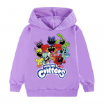 Laste 3D kapuutsiga pusa Smiling Critters pullover Laste kampsun 150cm lilla