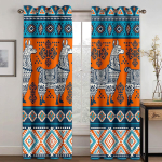 3D Mandala Boho P&auml;ikesekaitsekardinad Boheemlaslikud Lilled Triibud Dekoratiivkardinad 2 paneeli Magamistoa Elutoa Etniline Vintage Pat 50W130H(CM)X2PCS&Grommet Top