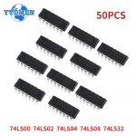 Integraall&uuml;lituse loogika 74LS00 74LS02 74LS04 74LS08 74LS32 DIP-14 v&auml;&auml;rtus*10tk=50tk IC-kiibi valikukomplekt