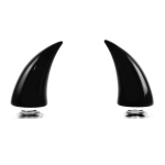 Mootorrattakiiver Devil Horn Silikoonist imemiskork Kiivri kaunistuse tarvikud(suur) must