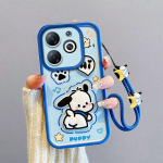 KEYSION P&otilde;rutuskindel &uuml;mbris Infinix Hot 40i 40 Pro jaoks kaelapaelaga Silikoonist Armas 3D Joonisfilmitegelasega Telefoni&uuml;mbris Infinix Smart 8 HD jaoks for Infinix Hot 40