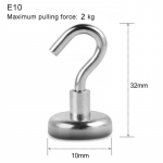 1/10 tk Magnet Tugev magnetiline konks v&otilde;tmehoidja Kodu Iman Organisatsiooni konksud Kodu ja kaunistus Lisad Stark Magnet Hook 1PC