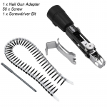 Automaatselt etteandev kruvikeeraja lisaseade Kettnaelamasina adapter elektridrellile K&auml;eshoitav kipsplaadi kruvip&uuml;stol puitlae jaoks