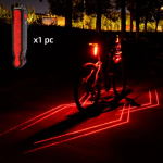 Kokkupandav Laser Jalgrattatuli Ees Taga Ohutushoiatus Jalgrattatuli USB Laetav Jalgratta Tagatuli Veekindel Jalgrattalamp