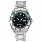 Citizen Sport roostevabast terasest musta numbrilauaga automaatne NH7531-50E 100M meeste k&auml;ekell must