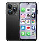 Soyes XS19 Pro Mini 4G nutitelefon 3,88-tolline TFT neljatuumaline kahe SIM-kaardiga 5MP tagakaamera Bluetooth WIFI Type-C s&otilde;rmej&auml;lje puuteekraaniga Android-mobiiltelefon 3+32GB must