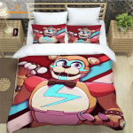 F-Five-Nights At Freddy's FNAF voodipesukomplekt King Twin Double Boys voodipesu Mirkofiibrist v&otilde;i pol&uuml;estrist tekikott 140x200cm 3pcs