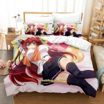 Shinmai Maou No Testament Voodipesukomplekt &Uuml;hekohaline Kaksik T&auml;issuuruses Kuninganna Kuningsuuruses Voodikomplekt T&auml;iskasvanu Laps Magamistuba Tekikotikomplektid Anime Voodilina 70x133cm 2pcs