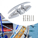 Boat Folding Cleat Accessory Hardware Convenient Easy to Install Rope Stainless Steel for 5 Inch without Screw
