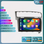 Hizpo Hizpo 10.1 Carplay 4G 2 Din Android 13 Autoraadio Volkswagen Golf 7 2013 - 2017 jaoks Must Hall Videos&uuml;steem GPS DSP Intelligentene Autoradio RDS P3CP G 4Core 2G 64G AI
