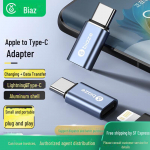 Biaz Lightning to Type-C laadimiskaabel Apple'i ja Androidi seadmetele P73/A160 (Lightning female to type-c male)