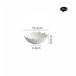 Kivist mustriga lilleservataldrik Keraamiline salatitaldrik Supikauss Magustoidukauss Suupistekauss Sashimi Taldrik Kunstliku ideega lauan&otilde;ud