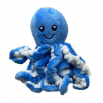 Kr&otilde;bisev kaheksajalg koeram&auml;nguasi interaktiivne topitud kaheksajalg koera n&auml;rimism&auml;nguasi agressiivsetele n&auml;rijatele pehme pl&uuml;&uuml;sloom koeram&auml;nguasi v&auml;ikestele, keskmistele ja suurtele koertele sinine