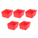 5 tk Kana Puuri Tassid Linnu Riputatavad S&ouml;&ouml;turid Kodulindude Joogin&otilde;ud Konksuga S&ouml;&ouml;gikausid K&uuml;&uuml;likule Tuvile V&auml;ikestele Loomadele 5pcs punane