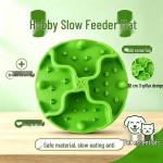 Silikoonist aeglane s&ouml;&ouml;tja ja lakkumismatt kassidele ja koertele &ndash; iminappadega l&auml;mbumisvastane lemmiklooma alusmatt 8 cm must