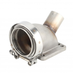 3-tolline V-riba 90-kraadine T3T4 turbo k&uuml;&uuml;narnuki adapter &auml;&auml;riku ja klambriga