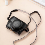 Sony RX100 seeria nahast kaamerakott - &Uuml;hildub mudelitega RX100M6, RX100 M2, M3, M4, M5A, M5, WX700, HX90 - Must