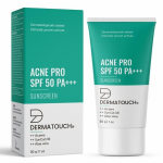 DERMATOUCH Acne Pro SPF 50 PA+++ p&auml;ikesekaitsekreem | Mitteaknegeenne | UVA-UVB kaitse | Zero White Cast | Unisex | 30gm
