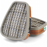 6001 Filtrikassetid respiraatorile, tolmukindlad, orgaaniliste aurude, &otilde;ietolmu, kemikaalide jaoks, &uuml;hilduvad respiraatoritega 6200, 6800, 7502, FF402 (2 pakk) 2 Count (Pack of 1)