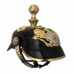 Saksa Preisimaa Pickelhaube kiiver, keiserliku ohvitseri naelkiiver t&auml;iskasvanutele LARP-ks, cosplay taaslavastussoomus