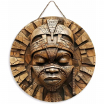Puidust ainulaadne Aafrika mask kunstilise disainiga &uuml;mmargune puidust silt, sobib uksele, seinale, koju, tuppa, talumajja, t&auml;navale, poodi, garaaži, baari, aeda Wood